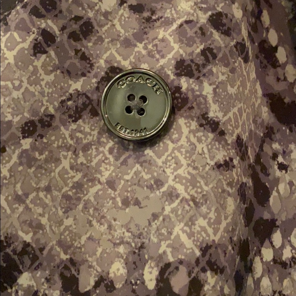 Authentic Coach Python grey rain coat - Picture 6 of 8